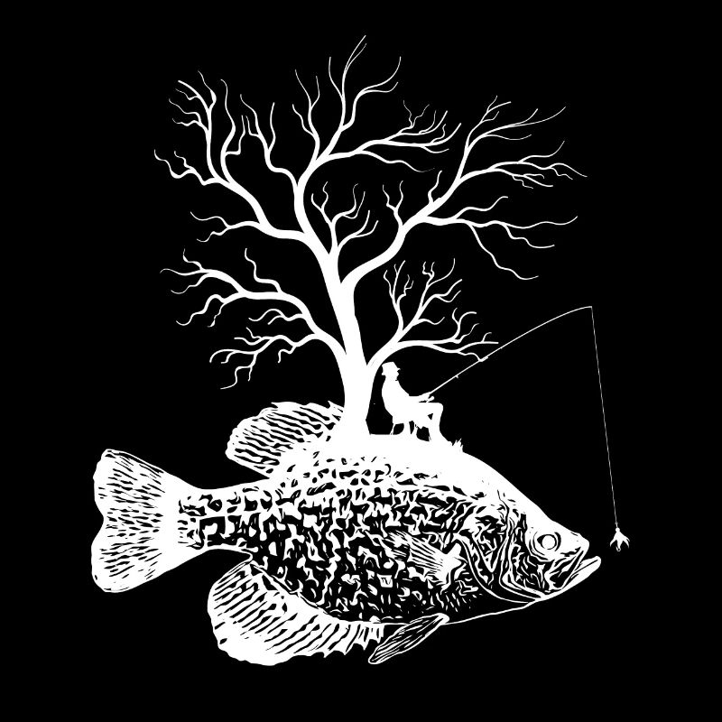 Grafikbaum - Fisch -Crappies