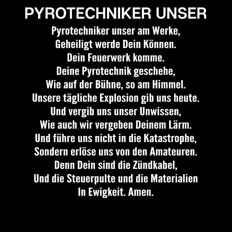 Pyrotechniker Feuerwerk Pyrotechnik Pyrotechnician