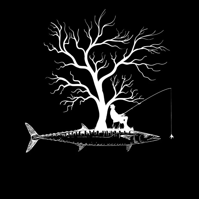 Grafikbaum - Fisch Wahoo