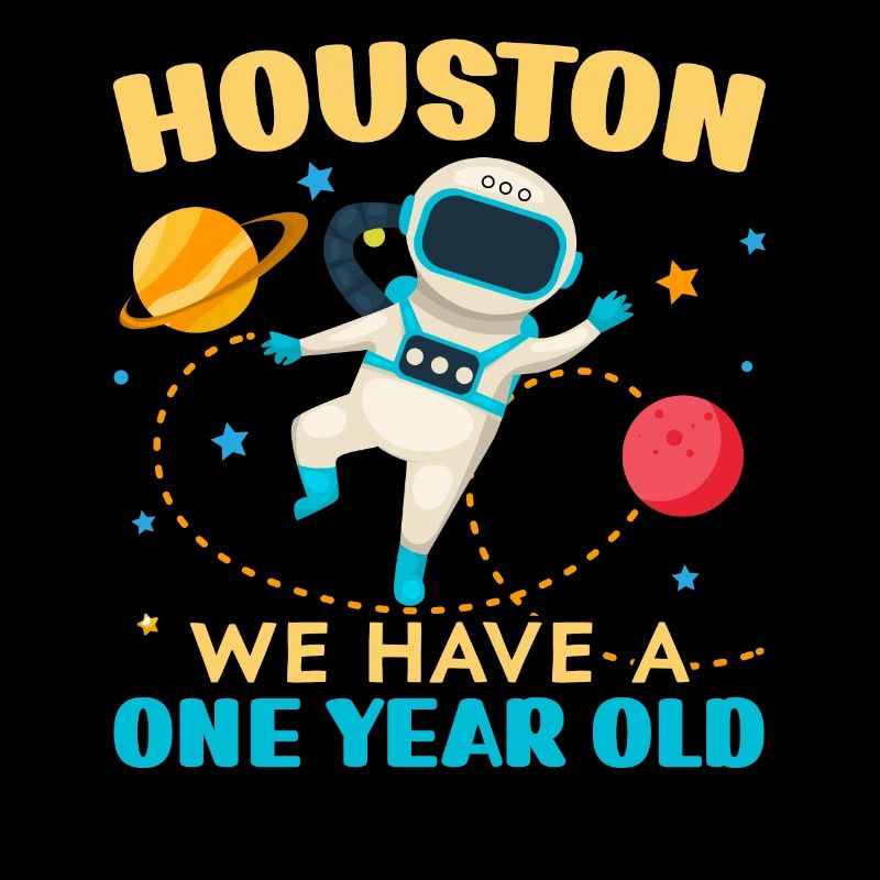 Houston Nous avons un 1 an 1st Birthday Bd