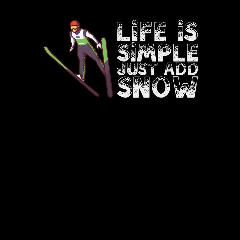 La vie est simple Il suffit d’ajouter un sauteur à ski sur neige
