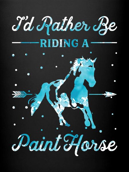 Monter un cheval laqué