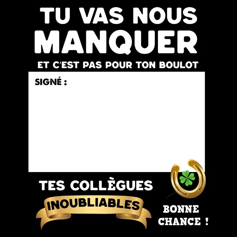 Collègue Tu Vas Nous Manquer