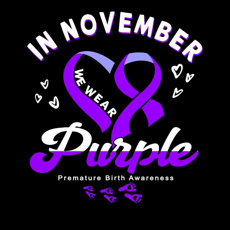 Arc violet conscient de la naissance prématurée