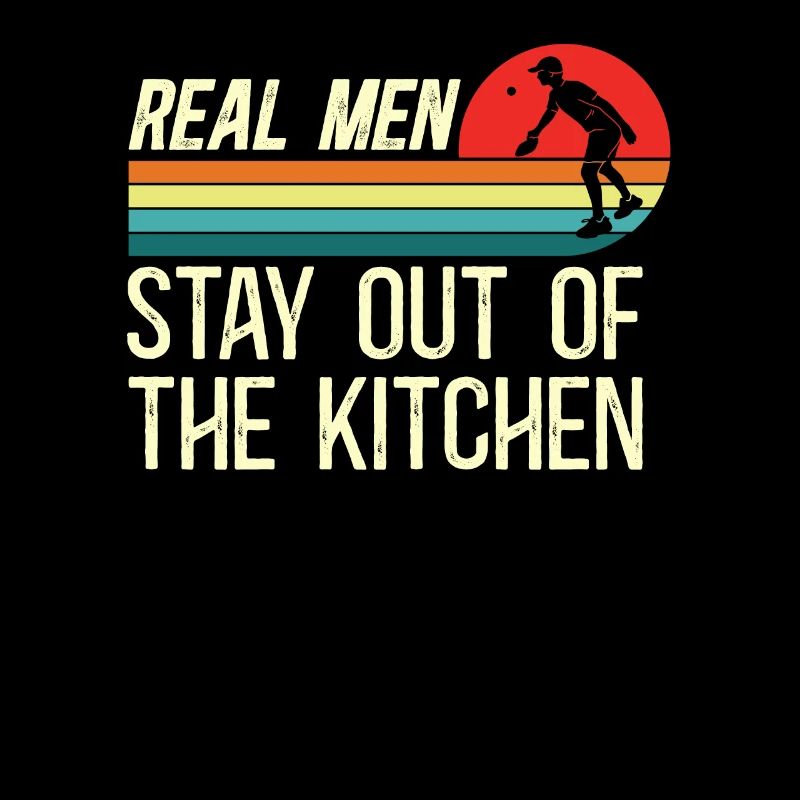 Retro Pickleball Design Echte Männer