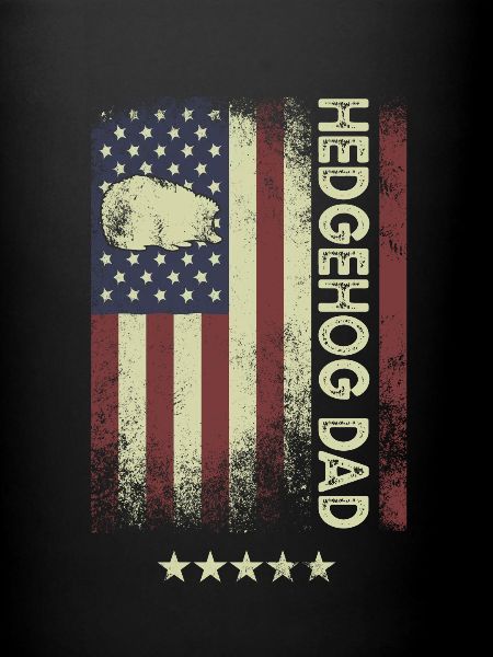 Drapeau américain - Hedgehog Dad