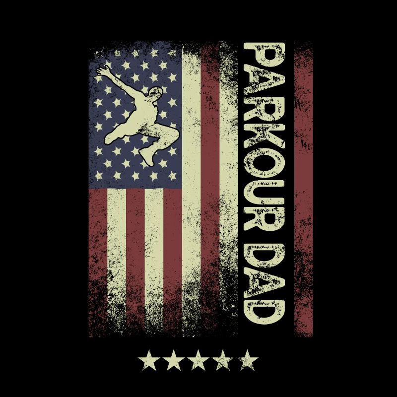 Drapeau américain - Parkour-Dad