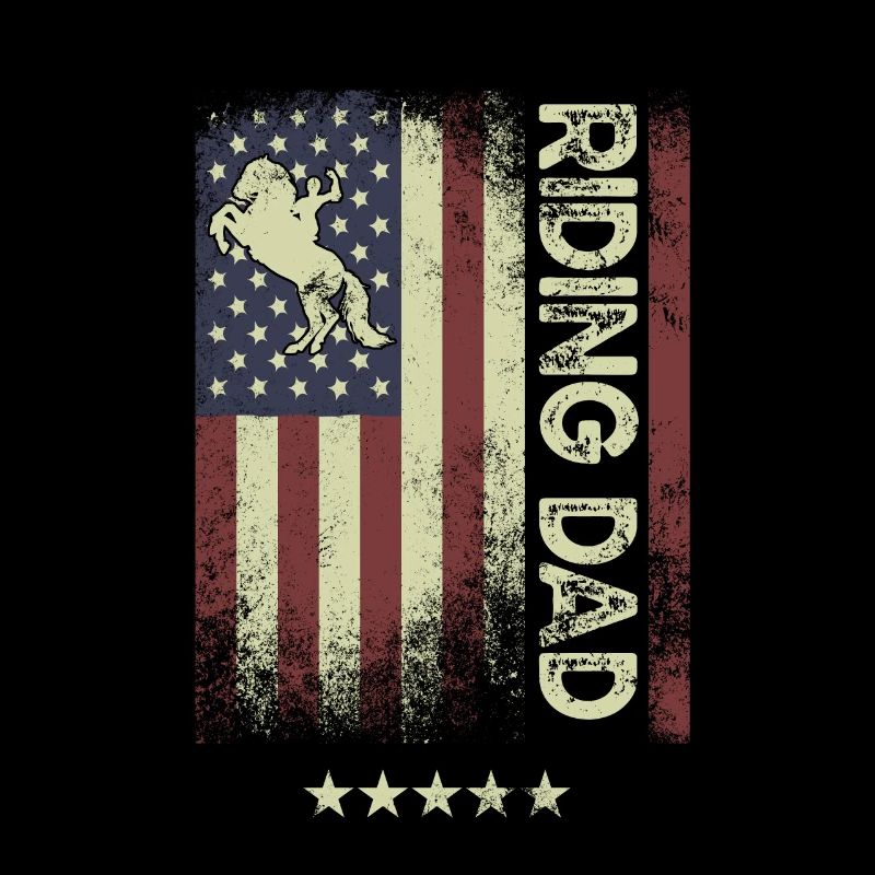 Drapeau américain - Riding Father