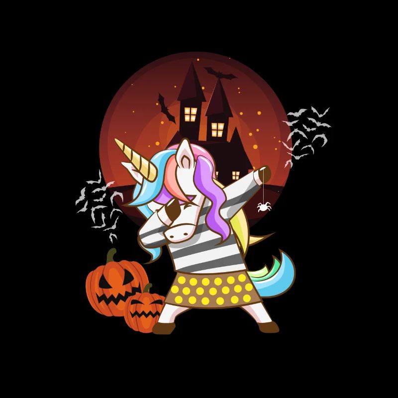 Halloween Einhorn Mädchen Kinder Geschenk