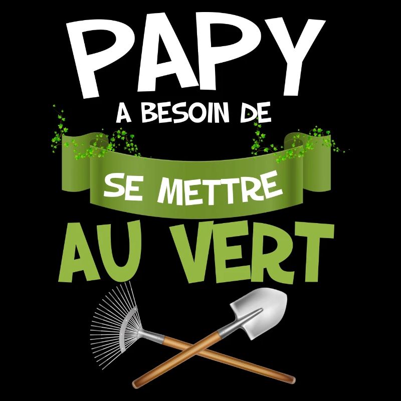 Opa muss grüner Mann Gartenarbeit werden