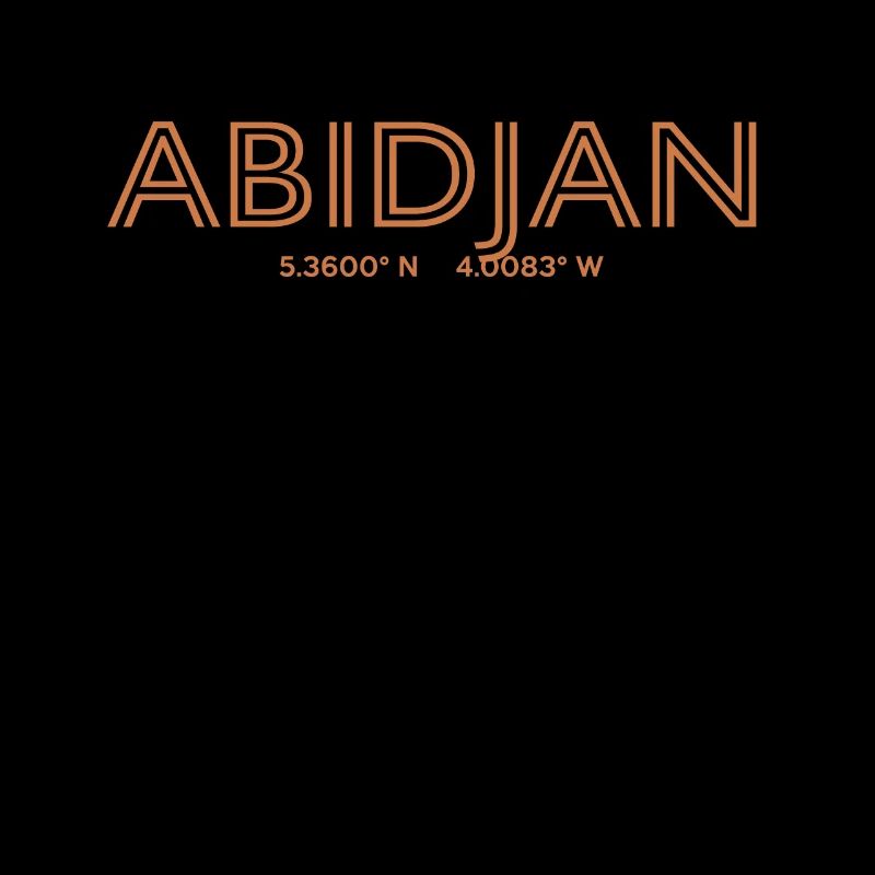 Côte d'Ivoire City coordinates - Abidjan