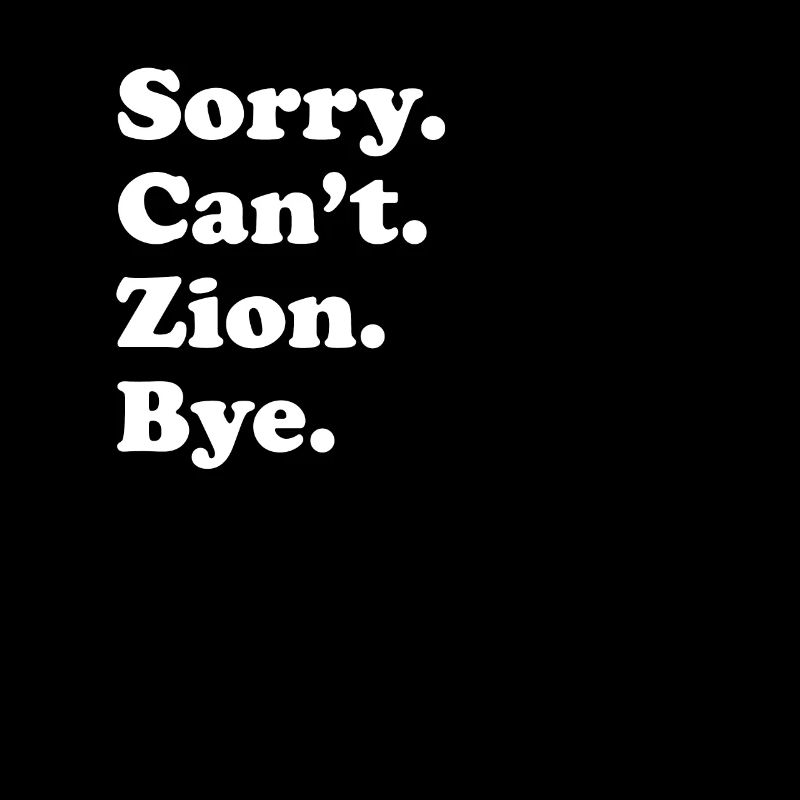 Sorry, Can't Bye - Zion
