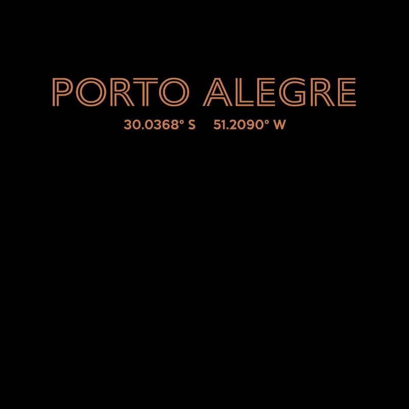 Brazil City Coordinates - Porto Alegre