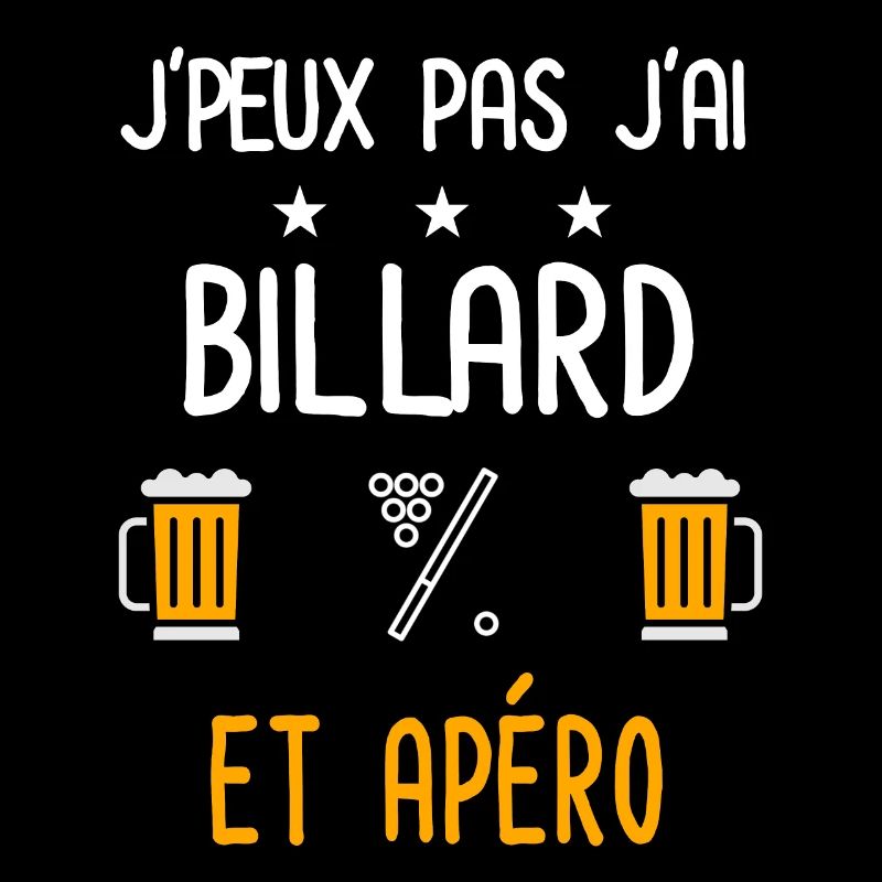 je peux pas j'ai billard queue apéro