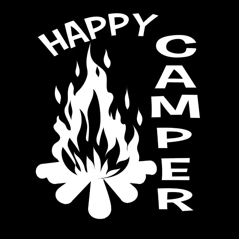 Glücklicher Camper