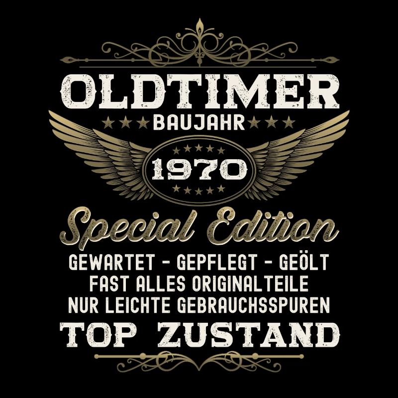 Oldtimer Jahrgang 1970 52. Geburtstag Geschenk fun