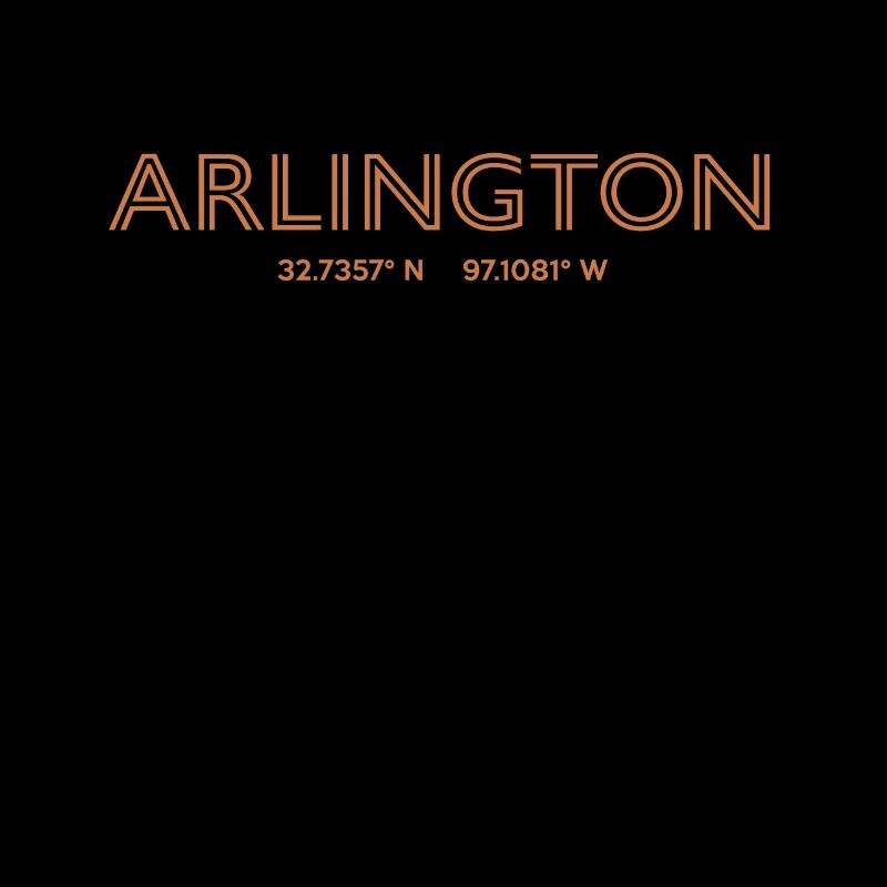 USA City Coordinates - Arlington