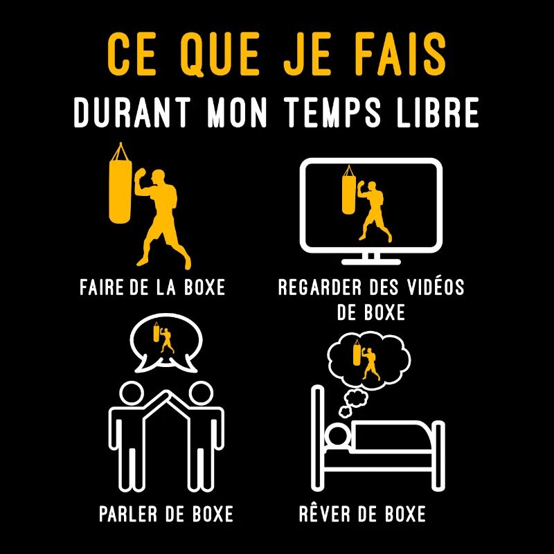 boxe temps libre cadeau boxeur