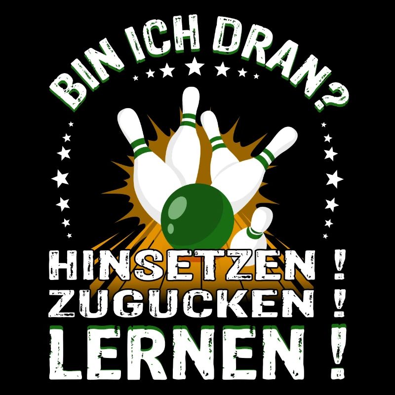 "Bin ich Dran?" Kegelspieler Kegler