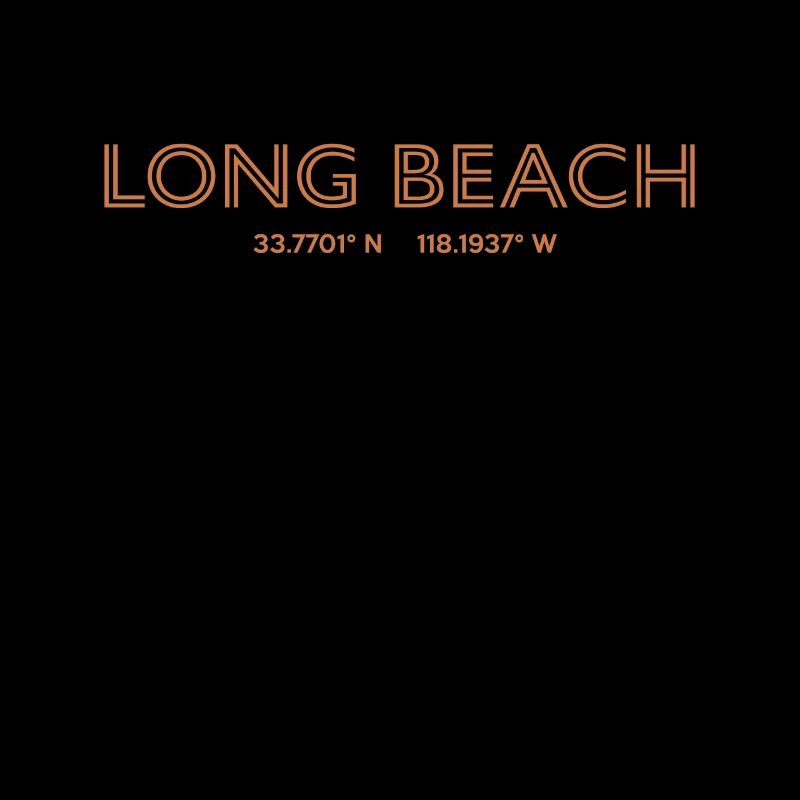 Coordonnées de la ville des États-Unis - Long Beach