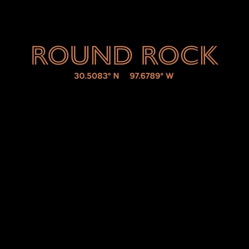 Coordonnées de la ville des États-Unis - Round Rock