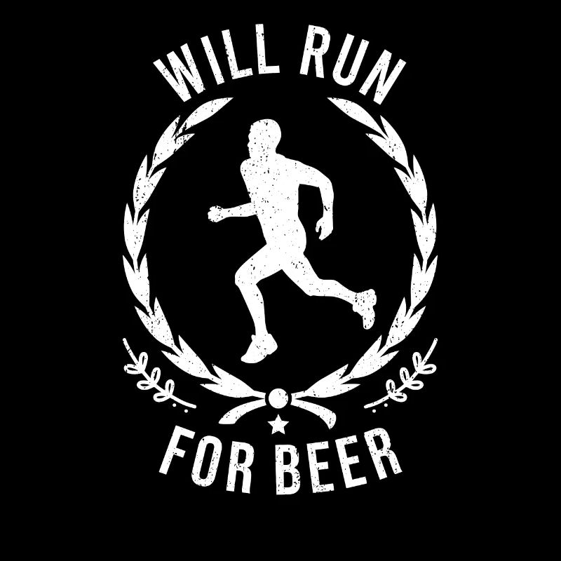 Courra pour les coureurs drôles de bière