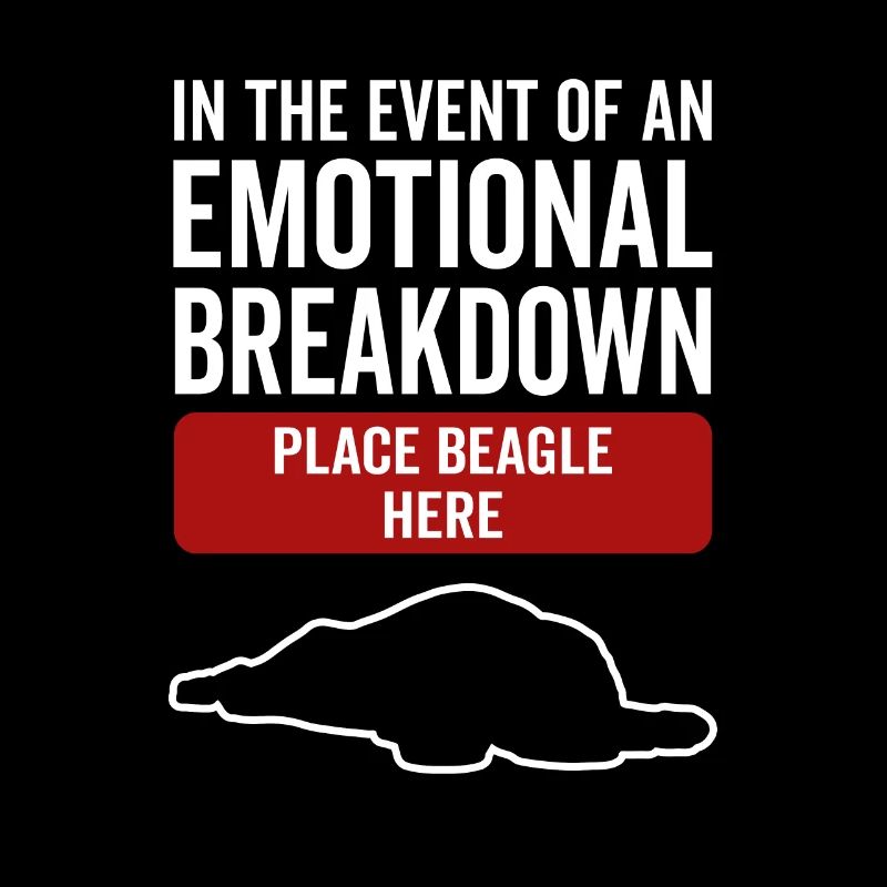 Émotionnel - Chien Beagle