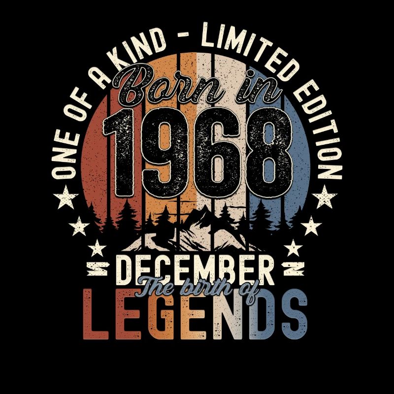 Original Décembre 1968 54e anniversaire Cadeau