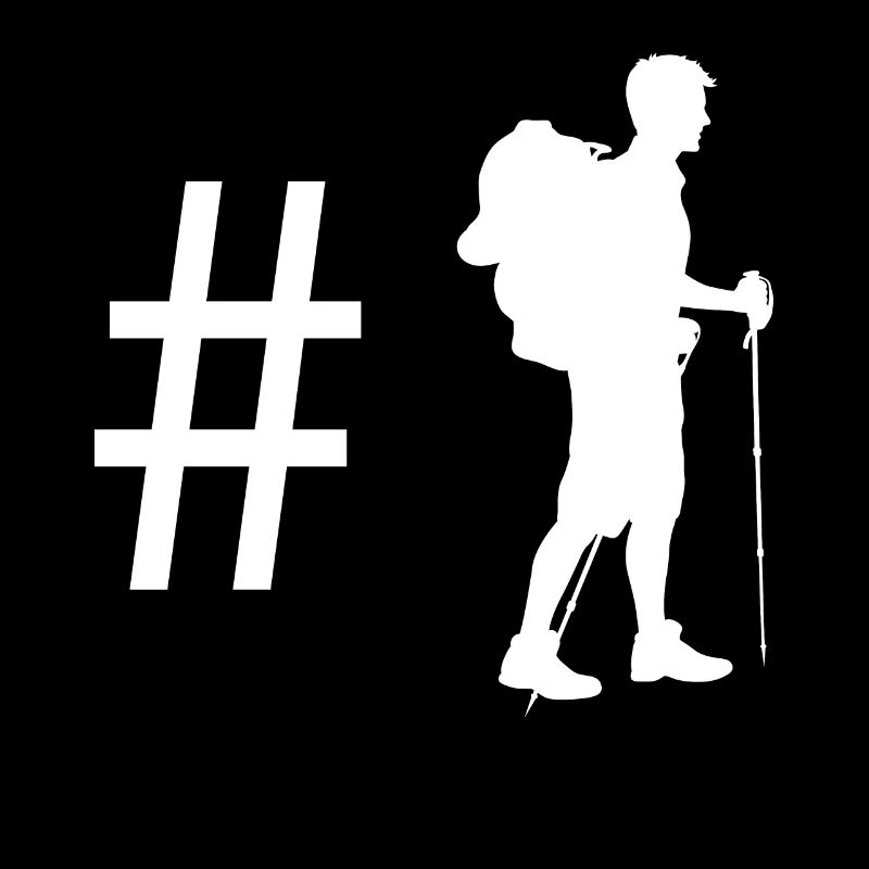Hashtag - Wandern -