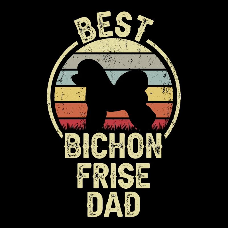 Meilleur papa chien - Bichon frisé