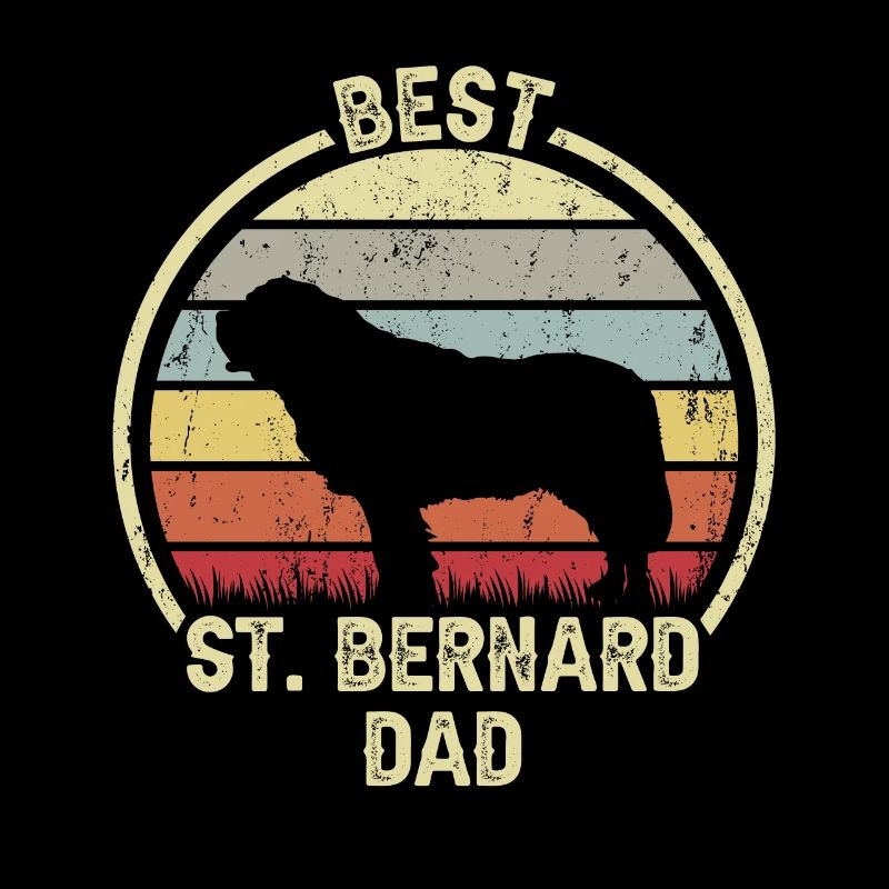Meilleur père chien - Saint-Bernard