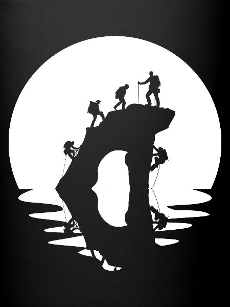 Kreis und Reflexion - Klettern -
