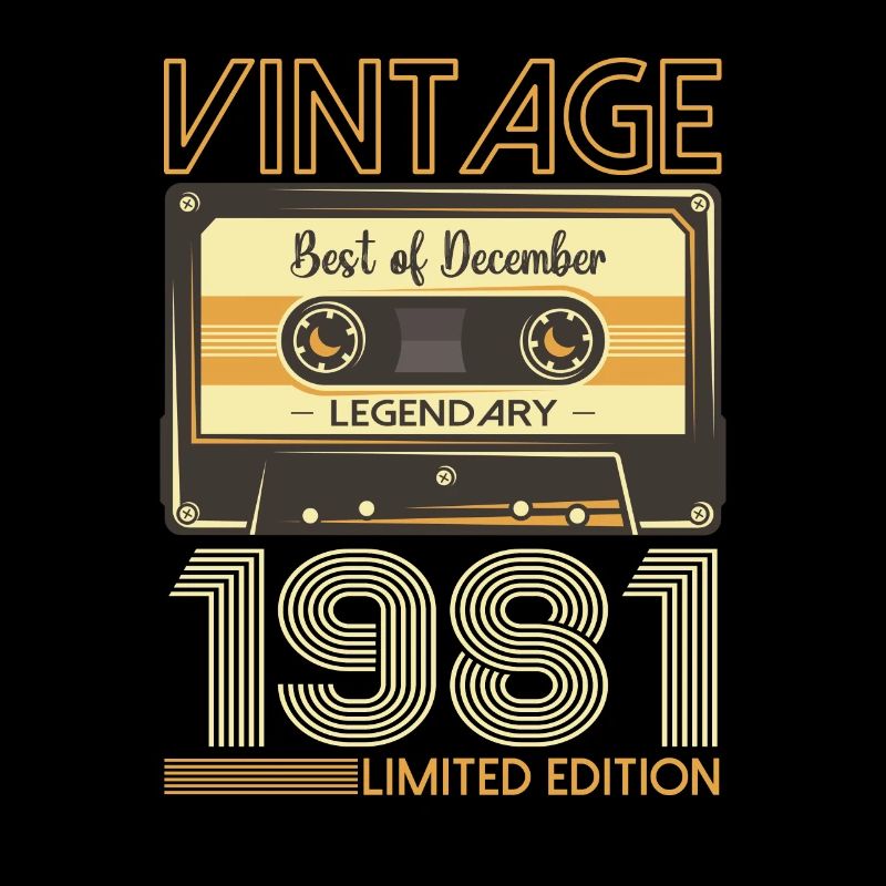 Décembre Né 1981 Cadeau de 41e anniversaire