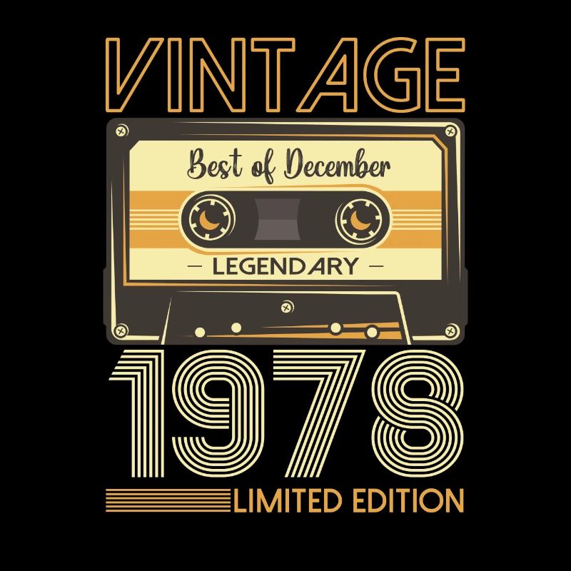 Décembre Né en 1978 Cadeau du 44e anniversaire