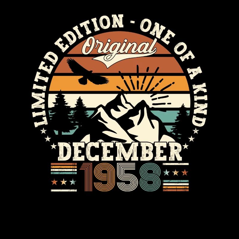 Né en décembre 1958 cadeau de 64e anniversaire