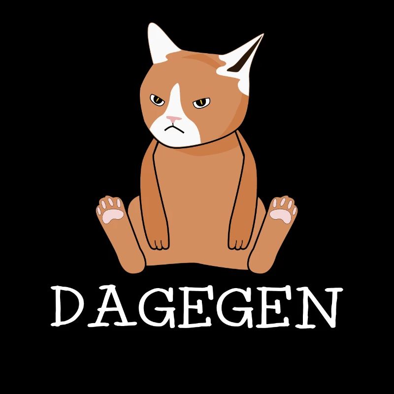 Dagegen Protest Katze Ablehnung Nö