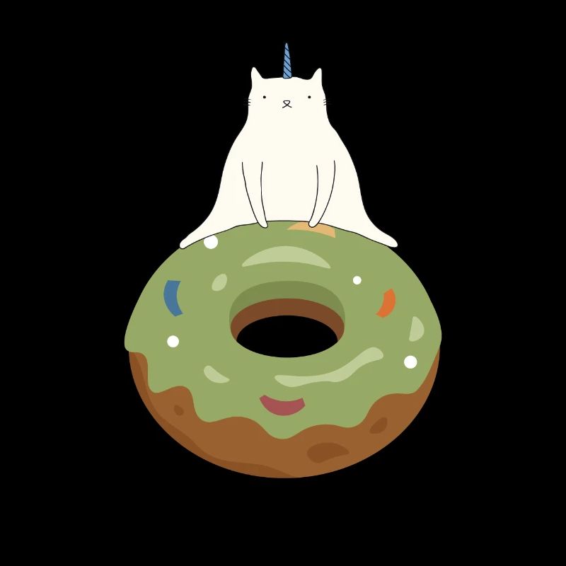 Beignet licorne chat