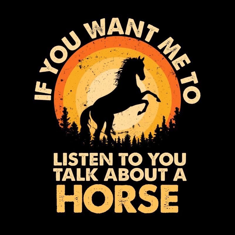 Hören Sie Über Tierpferde Sprechen