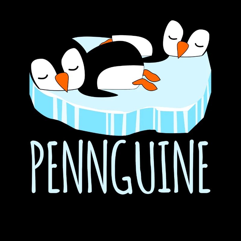 Sleeping penguins tired penguin