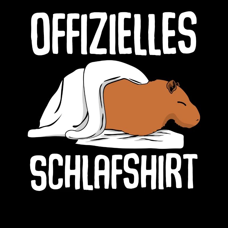 Capybara Schlafshirt müde Capybaras