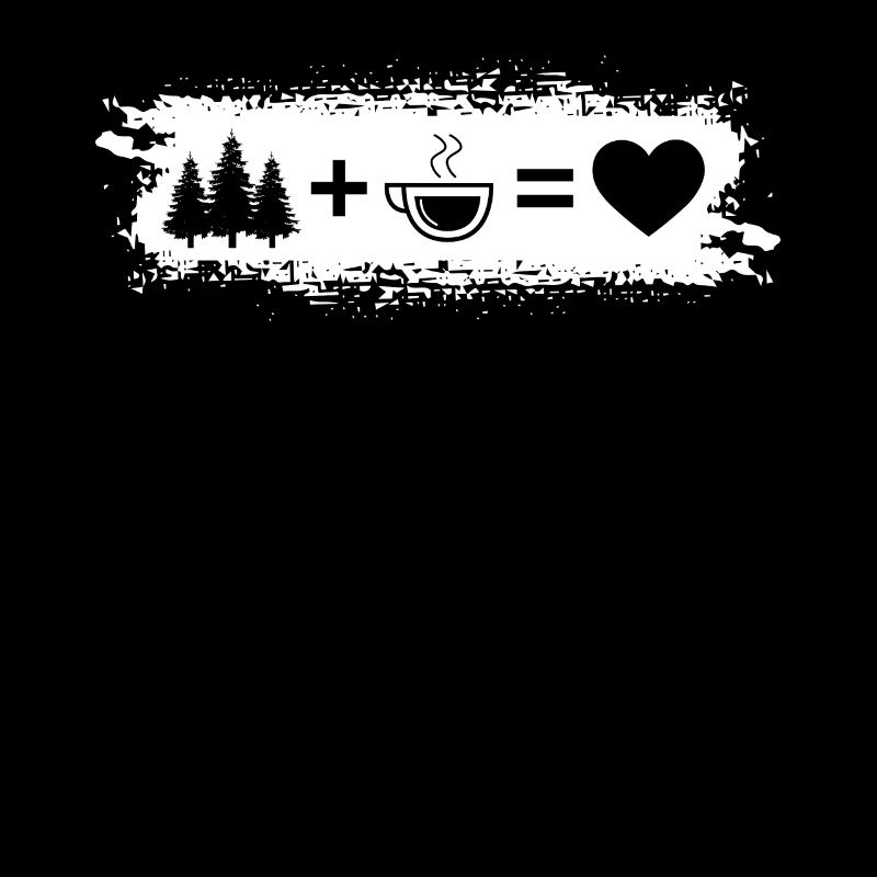 Grunge Rectangle - Coeur - Café - Arbres -