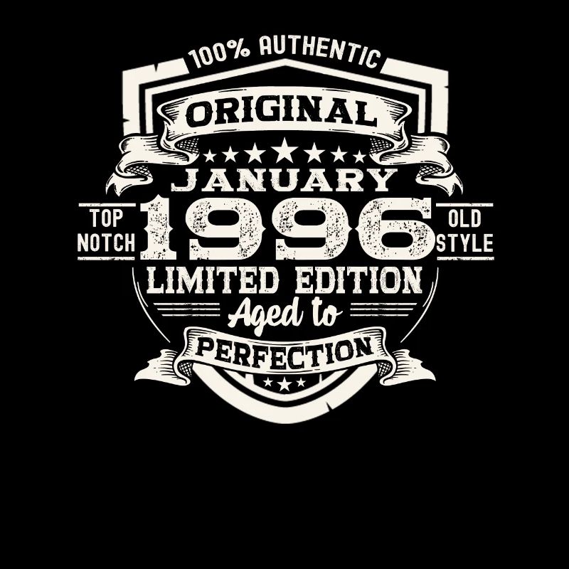 Born 1996 January 27th birthday Gift Man