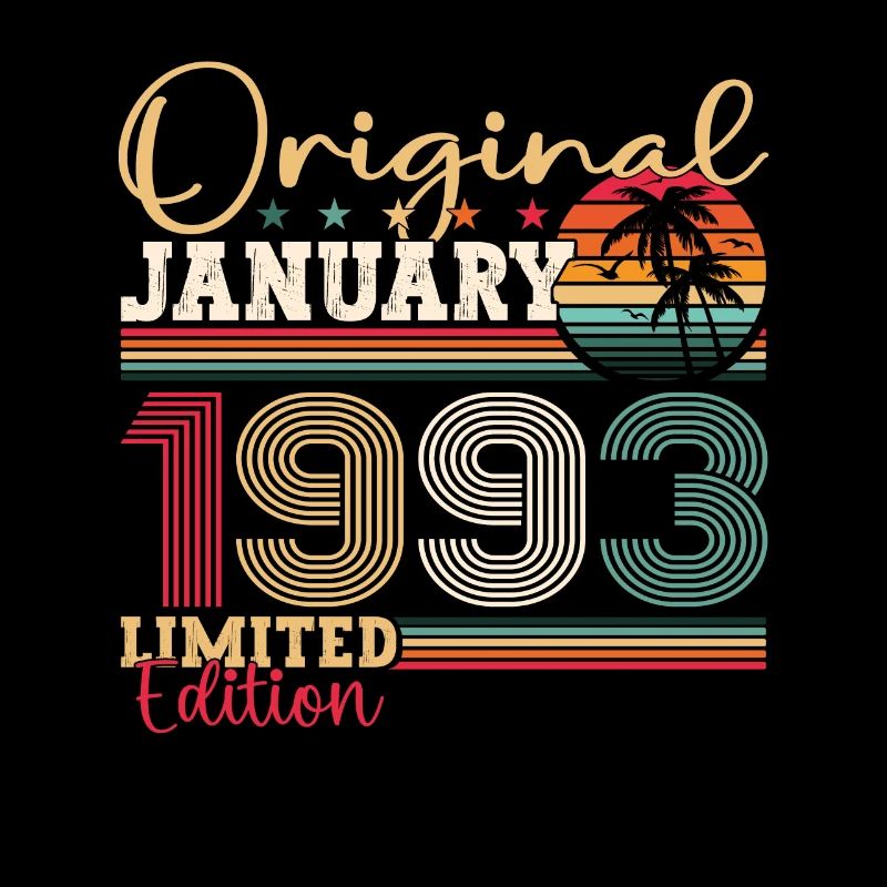 Born 1993 January 30th birthday Gift man