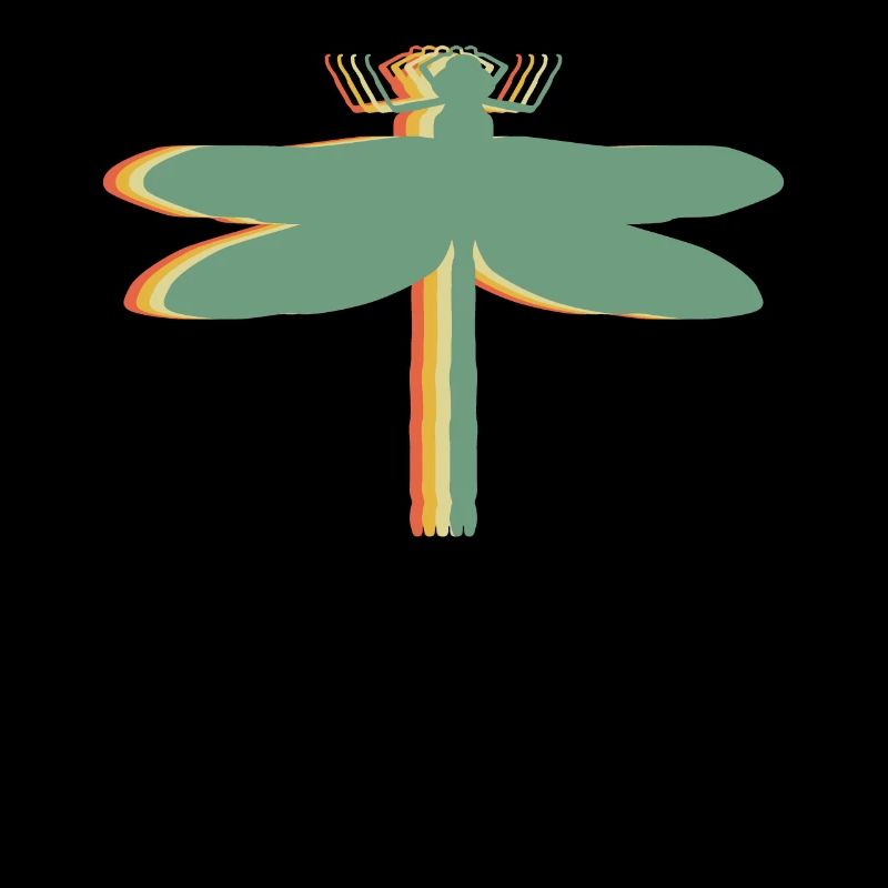 Libellules insectes rétro Libellule