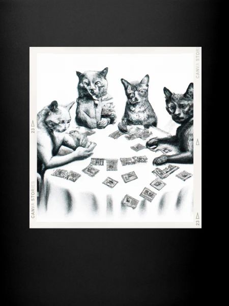 Cats Playing Cards