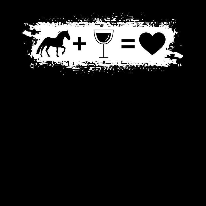 Grunge Rectangle - Coeur - Vin - Cheval -