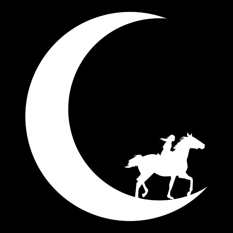 Crescent Moon - Riding - Horse