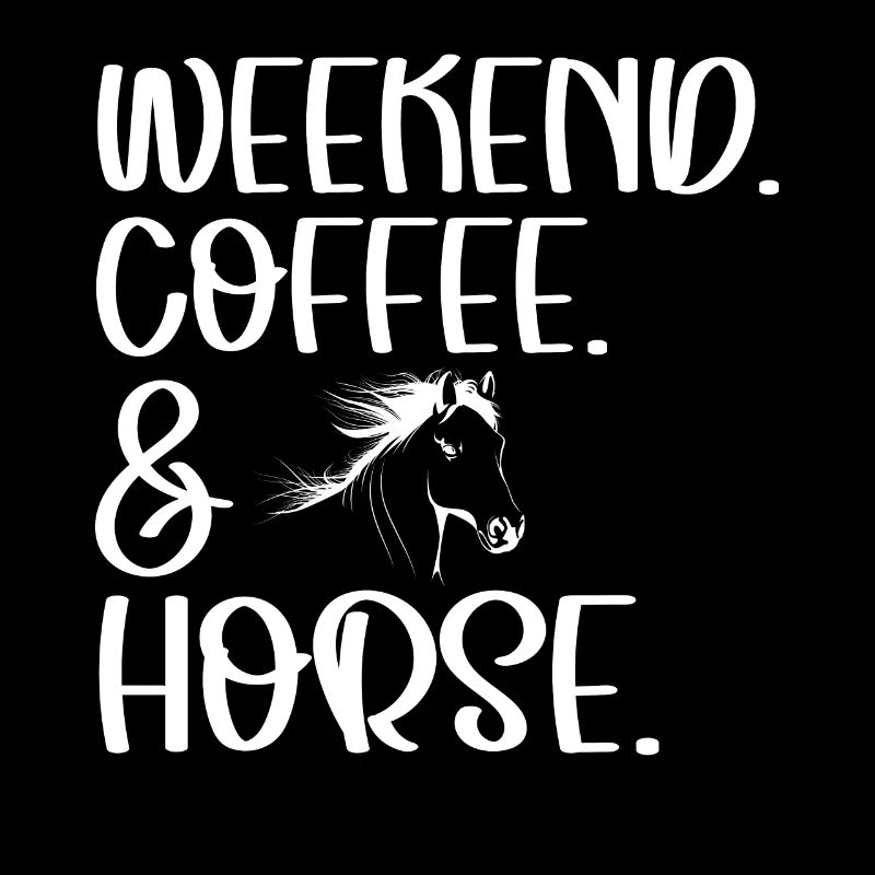 Café et cheval le week-end -