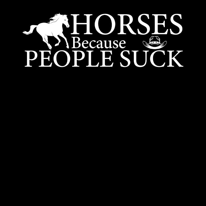 Les chevaux, parce que les gens sucent -