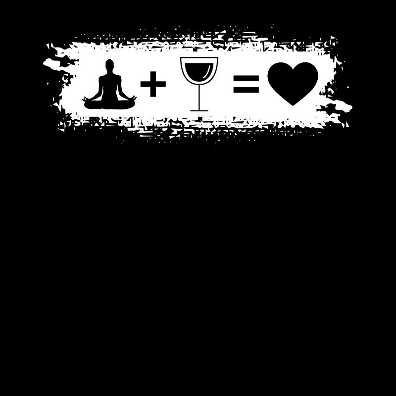 Grunge Rectangle - Coeur - Vin - Yoga -